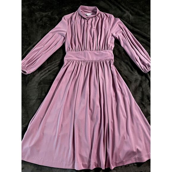 Enrico Serrati Designs for You Dresses & Skirts - VTG 1970s Enrico Serrati Designs for You Long Sleeve Maxi Dress Tie Back